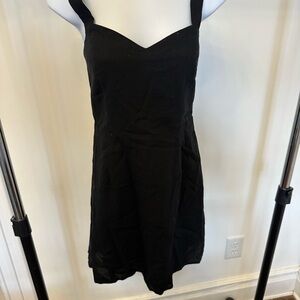 Altar’d State Black Dress Sweetheart Neckline Stretch Back Mini NWOT